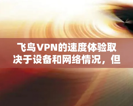 飞鸟VPN的速度体验取决于设备和网络情况，但一般来说，其带宽测试结果通常较快。以下是关于飞鸟VPN速度体验的详细分析