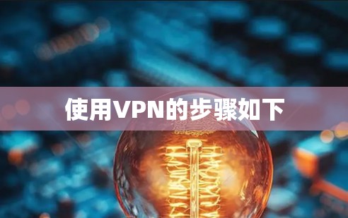 使用VPN的步骤如下