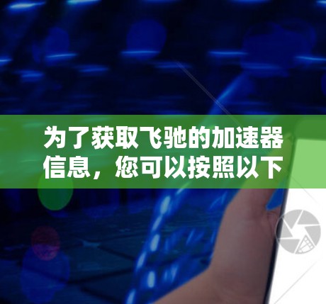 为了获取飞驰的加速器信息,您可以按照以下步骤进行