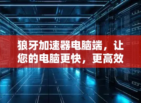 狼牙加速器电脑端,让您的电脑更快,更高效