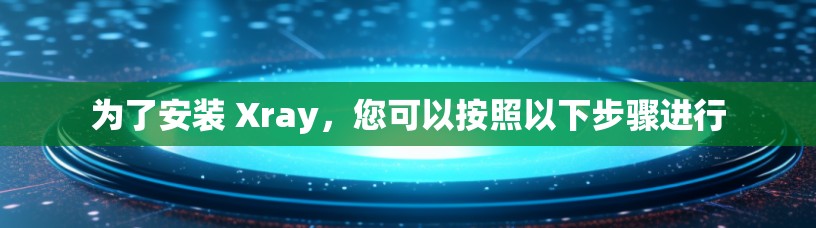 为了安装 Xray,您可以按照以下步骤进行