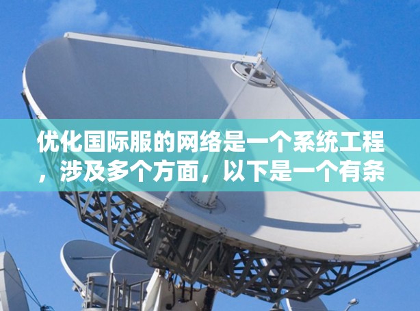 优化国际服的网络是一个系统工程,涉及多个方面,以下是一个有条理的优化策略