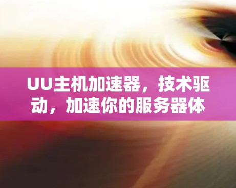 UU主机加速器,技术驱动,加速你的服务器体验