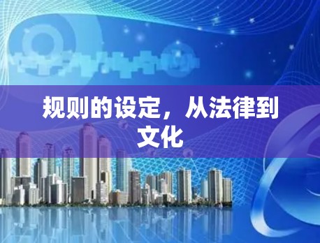 规则的设定，从法律到文化