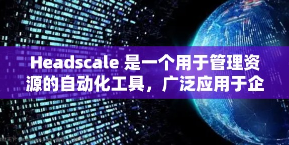 Headscale 是一个用于管理资源的自动化工具，广泛应用于企业级资源管理、安全监控、事件日志管理和数据可视化。以下是 Headscale 节点管理的步骤和方法